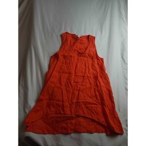 Pure Navy Top Womens XS Orange Boho Chic Beachy Summer Festival Flowy Resortwear